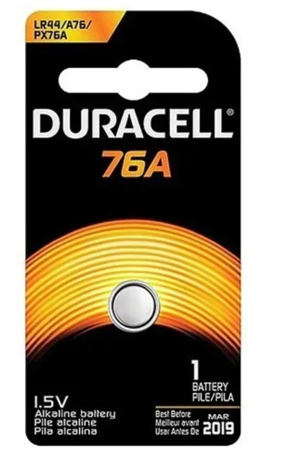 Pila Duracell Alcalina LR44 | A76 1.5v