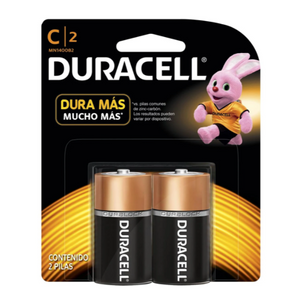 PILAS DURACELL ALCALINA C  X 2 UNID