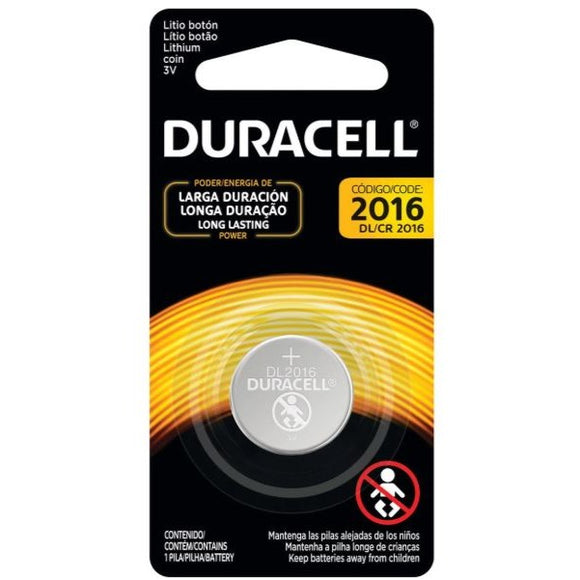 PILA DURACELL BOTON DE LITIO 2016 / 3V